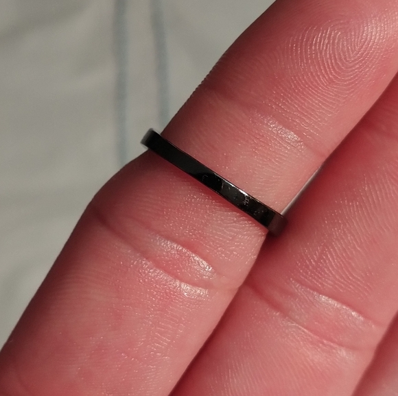 S6 BLK Titanium/Sapphire Ring - Picture 8 of 9